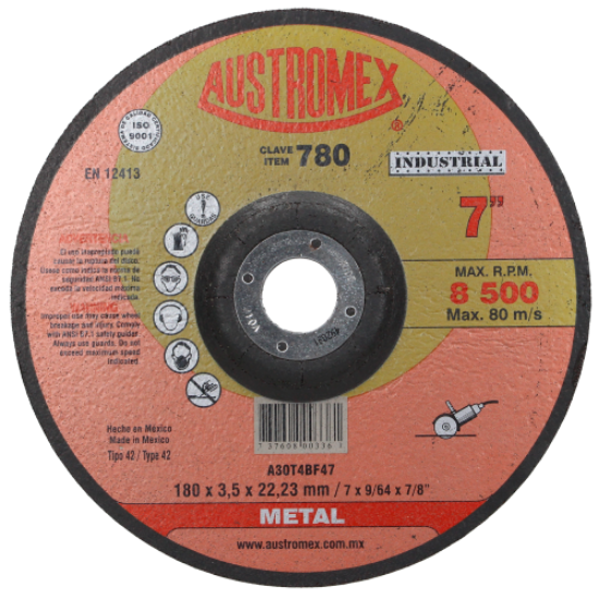 Disco de corte de 7 pulgadas AUSTROMEX